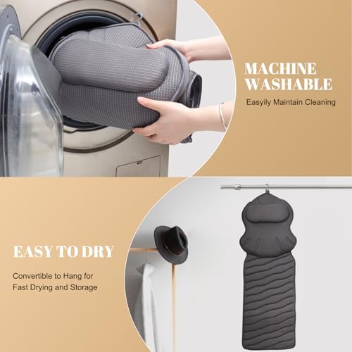 Extra Thick Full Body Bath Pillows for Bathtub- Luxury Bath Cushion for Head, Neck and Back Support, Soft Bath Pillow for Tub, Comfort Relaxation Spa Gifts Bathtub Accessories for Women - Image 6