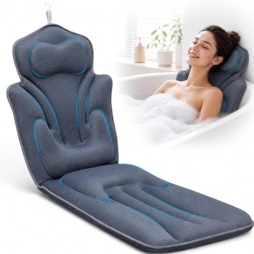 Full Body Bath Pillow for Bathtub Thickened 5D Air Mesh 144 Suction Cups by Unknown