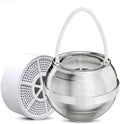 Bath Filter for Tub - Bathtub Water Filter for Softer Skin & Hair, 8 Stages Hotel Grade Filtration Bath Water Filter,2,500 Gal of Filtration, BPA Free, Easy to Install（Silver）