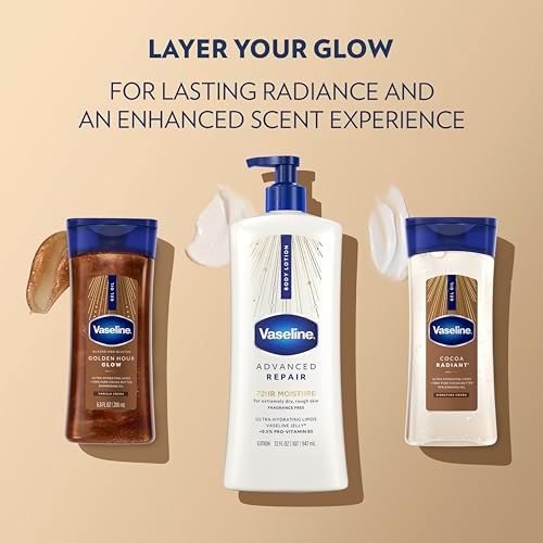 Vaseline Advanced Repair Body Lotion for Dry Skin, Unscented 32oz - Image 6