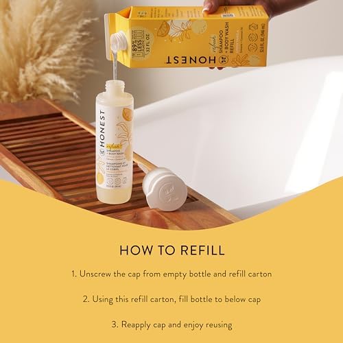 The Honest Company Shampoo Body Wash Refill Carton, Citrus Vanilla Refresh - Image 6