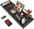 Bath Caddy Tray for Bathtub - Bamboo Adjustable Organizer Tray for Bathroom with Free Soap Dish Suitable for Luxury Spa or Reading(Black) by Bamfan