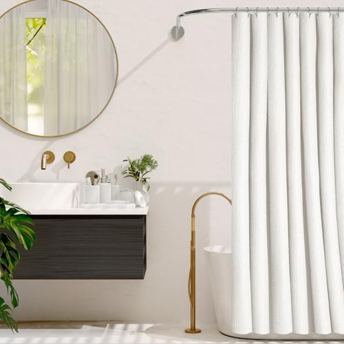 Clara Clark Bathroom Set - White Bathroom Accessories Set, 19PC Bathroom Accessory Set, Bathroom Sets with Shower Curtain Set, Soap Dispenser & Toothbrush Holder - Image 7