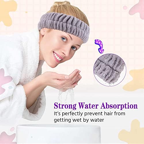 YGQQOY Spa Headband, Makeup Headband for Washing Face, - Image 7