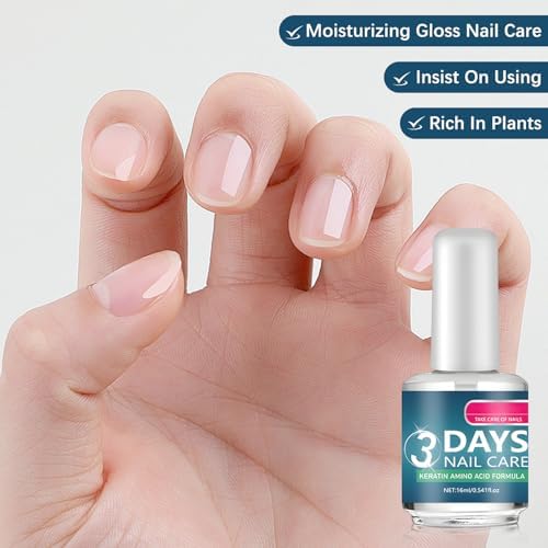 3 Days Nail Care - Keratin Amino Acid Nail Care, for Dry Weak Fragile Nails, Strengthening & Hydrating (16ml, 2pcs) - Image 6