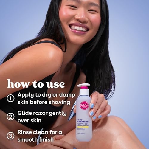 eos Vanilla Cashmere Shave Oil- Moisturizing Natural Shea Butter, 6 fl oz - Image 5
