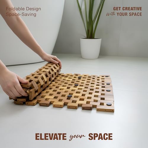 Acacia Wood Bath, Tub & Outdoor Mats for Bathroom, Shower and Bathtub Use - Image 2