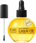 C CARE Sweet Almond Cuticle Oil for Nails, 2.5 oz – Overnight Cuticle Repair Oil for Dry Cuticles, Nail Strengthener & Moisturizer, Includes Dropper & Brush by CCARE