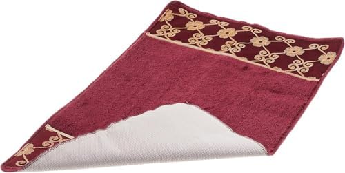Zahari Home Elegant Rose Classic Bathroom Rug Modern Bath Rug Luxury Contemporary Decor Beautiful Shower Mat Unique Design Stylish Bathroom Runner Rug Bath Shower Tub Décor - Image 3