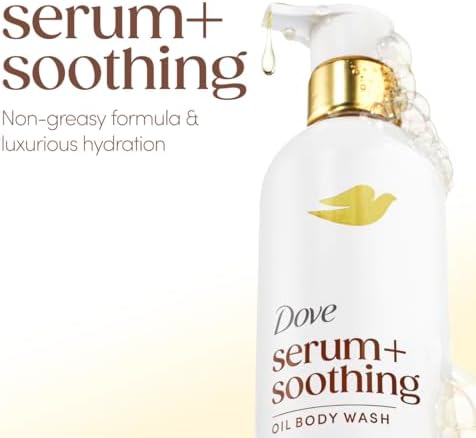 Dove Serum+ Soothing Oil Body Wash, Almond & Oil Sandalwood, 15.3 fl oz - Image 2