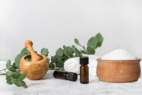 Jovvily Epsom Salt with Eucalyptus Leaf & Eucalyptus Oil, Soaking Solution, Soothing Scent (2 Pounds)