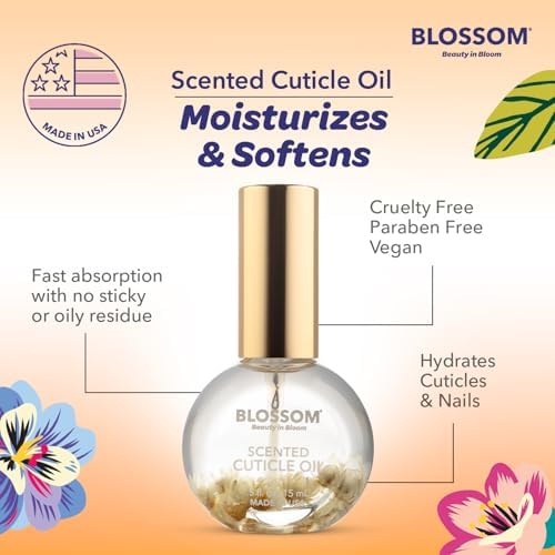 Blossom Cuticle Oil for Nails, Hydrating, Moisturizing, Coconut, 0.5 fl. oz - Image 6