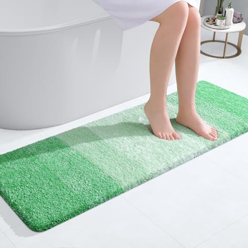 OLANLY Bathroom Runner Rug 47x17, Extra Soft Absorbent Microfiber Bath Rugs by OLANLY
