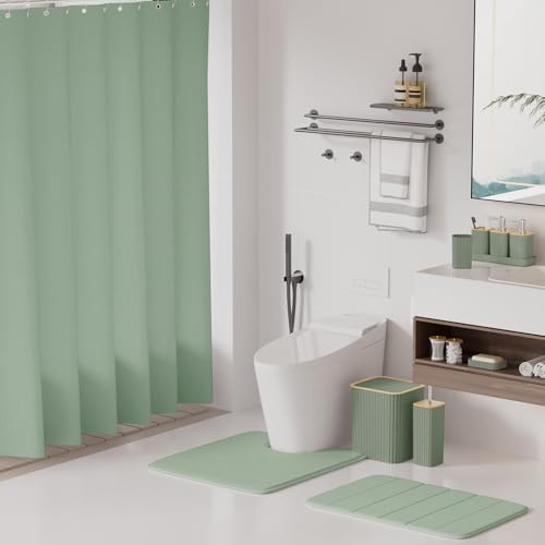 XLHOMO Bathroom Set - 25PC Sage Green Bathroom Set, Bathroom Accessory Set - Image 2