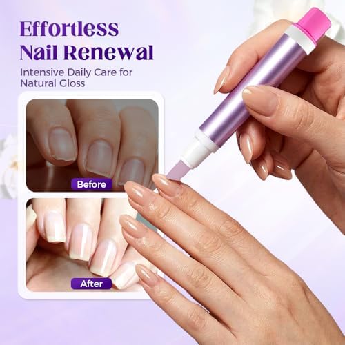 2-in-1 Cuticle Oil Pusher Pen, 2026 New Ceramic Cuticle Tool, Portable Lavender Scented Cuticle Pen for Manicure, Hydrating Nail Care Pen for Salon, Nail Repair Pen for Women (Purple+Pink) - Image 5
