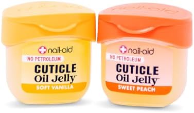 Nail-Aid Cuticle Oil Jelly, Press-On Friendly Non-Drip Cuticle Treatment for Dry Cracked Cuticles and Hangnails, Collagen + Vitamin E, CleanClick™ Secure Flip-Top Cap, Petroleum-Free (Pack of 2) - Image 3