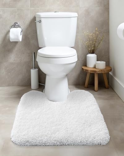 ILANGO Toilet Rugs U Shaped 22" × 24",Soft Absorbent Microfiber Bath Rugs - Image 2