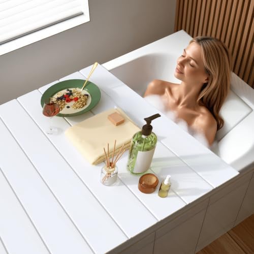 Bathtub Tray, Anti-dust Bathtub Cover, Bath Insulation Cover(59×27×0.24in) by HIYOUGO