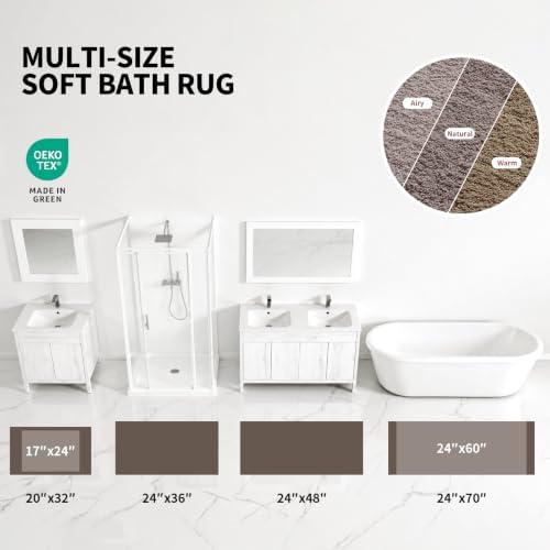 ILANGO Bathroom Rugs 24" × 17", Extra Soft Absorbent Microfiber Bath Rugs - Image 4