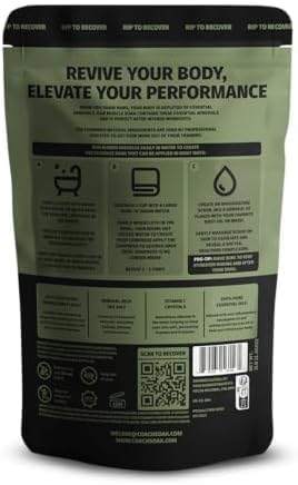 Coach Soak Recovery Bath Soak - Alternative to Epsom Salt Bath Soak - Fast-Absorbing Pure Magnesium Flakes & Dead Sea Salt with 21 Minerals - 9 lb (3 Pack), Eucalyptus, Lavender & Citrus