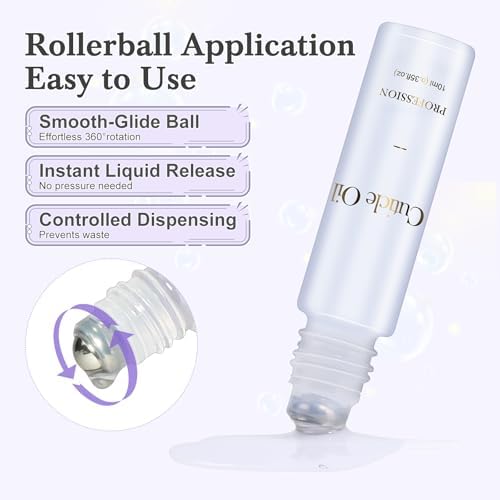 Cuticle Oil, Scented Roll on Nail Oil for Nails, Rose & Lavender, 20 ml - Image 6