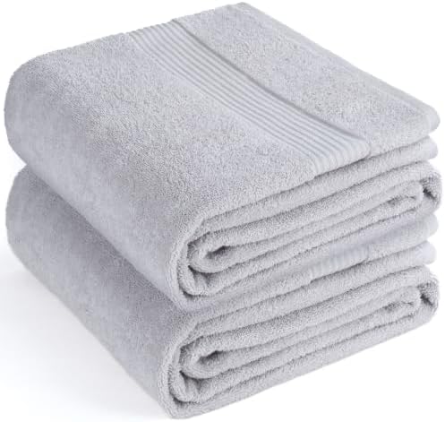 Cotton Paradise 100% Cotton Hand Towels, 2 Piece 35x70 Hand Bath Towels, Silver Grey - Image 6