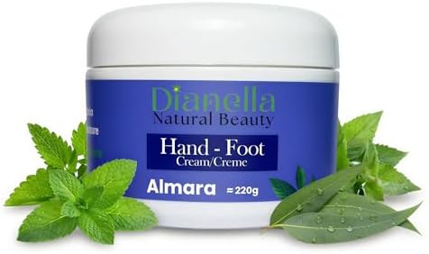 Natural Foot, Nail & Hand Cream - Skin Care & Nourishing Formula Rich Hydration with Tea Tree - Daily Repair Cream for Men & Women, Softens, Protects & Restores Skin 8oz by Handmade