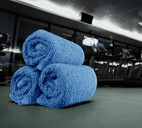 Utopia Towels 12 Pack Cotton Washcloths Set - 100% Ring Spun Cotton, Premium Quality Flannel Face Cloths, Highly Absorbent and Soft Feel Fingertip Towels (Electric Blue) - Image 5