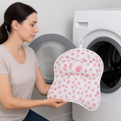 Luxury Bath & Hot Tub Pillow – Air Mesh Fabric, Quick-Dry with Hanging Loop, Head & Neck Support, Gift-Boxed Rose-Petal Design for Women, Mom, Wife, Girlfriend (Pink Rose Petals) - Image 7
