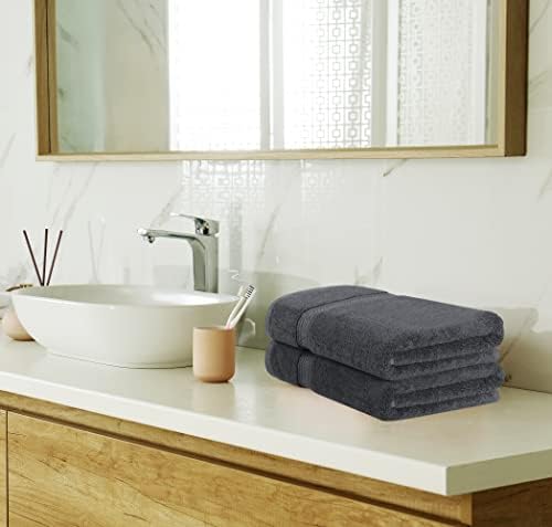 Bulk 64-Pack Hotel & Spa Towel Set, Commercial Grade Shower Towel, Grey - Image 5