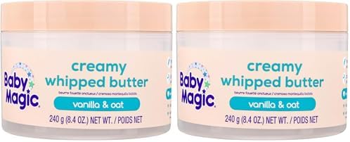 Baby Magic Creamy Whipped Butter Vanilla Oat, 8.4 oz (Pack of 2) by BabyMagic