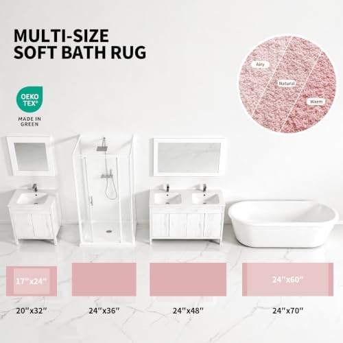 ILANGO Bathroom Rugs 24" × 17", Extra Soft Absorbent Microfiber Bath Rugs - Image 4