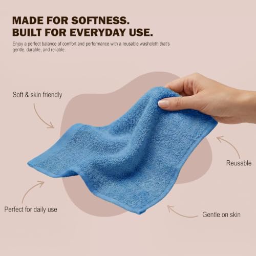 Utopia Towels 24 Pack Washcloths, 12x12 in, 100% Cotton, Variety - Image 4