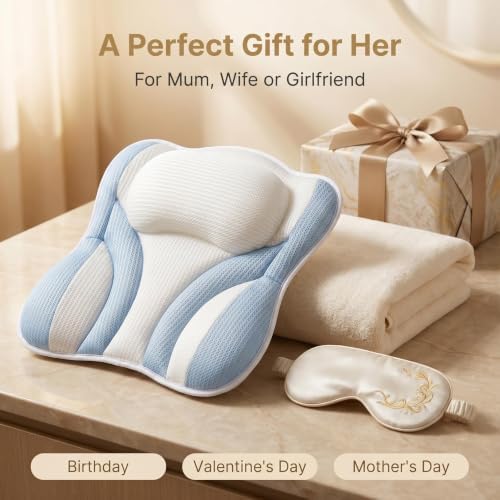 Blue White Bath Bathtub Pillow Spa Pillows for Tub. - Image 5