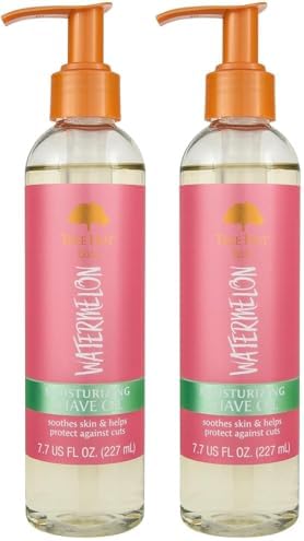 Tree Hut Watermelon Moisturizing Shave Oil, Gel-to-Oil Formula, Ultra Hydrating Barrier for a Close, Smooth Shave, For All Skin Types, Made with Shea Butter, 7.7 Fl Oz (Pack of 2) by TreeHut