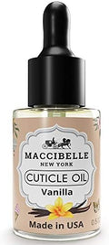 Cuticle Oil 0.5 oz - Heals Dry Cracked Cuticles (Sweet Vanilla, 0.5 Fl Oz) by Maccibelle