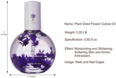 Flowery Scented Cuticle Oil, Infused with Real Flowers, Cuticle Revitalize Oil, Cuticle Remover - Cuticle Softener (0.92 fl.oz, LAVENDER) - Image 4