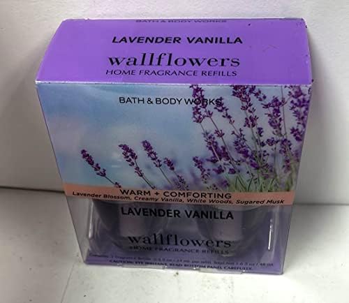 Bath & Body Works Lavender & Vanilla Odor Eliminating With Fresh Source Wallflowers Home Fragrance Refills, 2-Pack (1.6 fl oz total) - Image 2