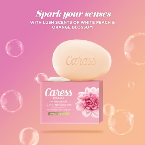 Caress Beauty Bar Soap For Noticeably Silky Soft Skin Daily Silk Extract and Floral Oil Essence 3.15 oz,(Pack of 6) - Image 4