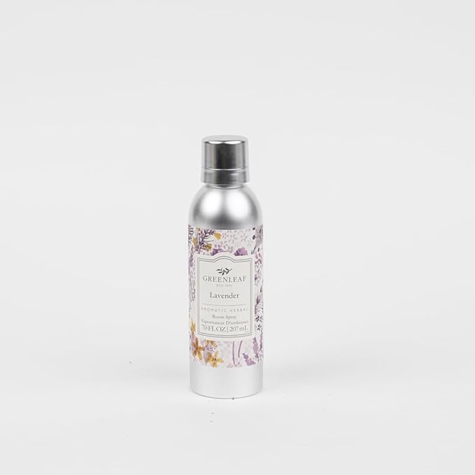 Greenleaf Gifts Lavender Scented Room Air Freshener Spray | Non-Aerosol 7 oz Spray | Floral Scented Air Freshener for Home | Home Fragrance for Bedroom & Bathroom