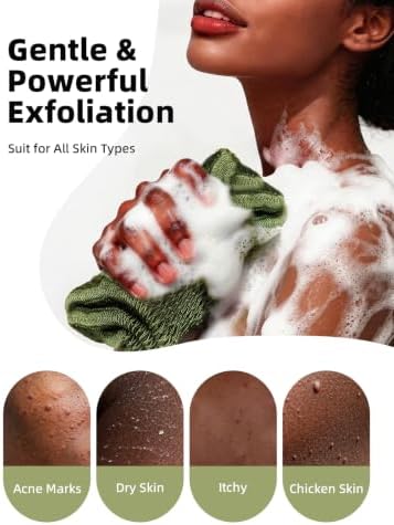 Cleangor 3Pcs African Net Sponge Authentic with Knots - Exfoliating Body - Image 2