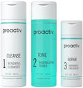 Proactiv 3 Step Acne Treatment - Benzoyl Peroxide Face Wash, Repairing Acne Spot Treatment for Face And Body, Exfoliating Toner - 60 Day Complete Acne Skin Care Kit by Proactiv