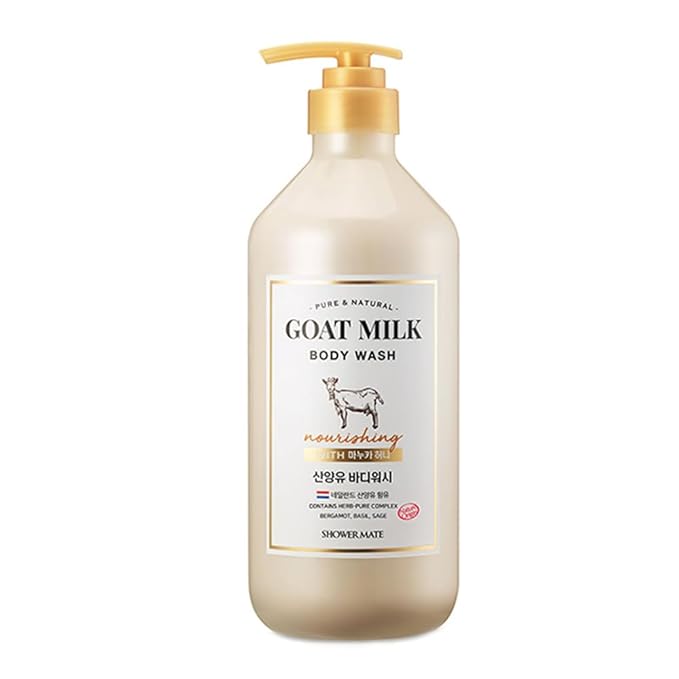 SHOWERMATE Goat Milk Body Wash Manuka Honey 27 fl oz / 800 ml (1 Pack)