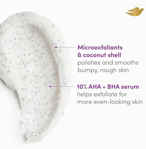 Dove KP Bump Body Scrub with 10% AHA & BHA For Rough Bumpy Skin, Violet Woods Scent, 8.5 Ounce (Pack of 4) - Image 2