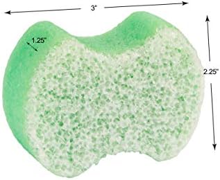 Spongeables Pedi Scrub Foot Exfoliating 20+ Wash Sponge, Green Apple, 1 Count - Image 2