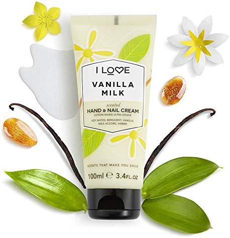 I LOVE Vanilla Milk Scented Hand and Nail Cream - Hand Cream for Dry Hands - Vitamin E, Coconut Oil, and Shea Butter - Silicone Free - 3.4 oz - Image 2