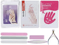 9pcs Skin Hydrating Exfoliating Hand Mask Nail File Cuticle Nippers Nail Art Tool Set by Unknown