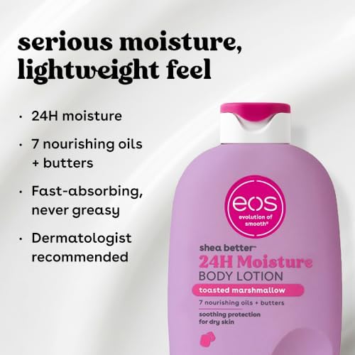 eos Shea Better 24H Moisture Body Lotion- Toasted Marshmallow,16 fl oz (Pack of 2) - Image 4