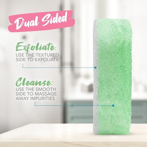 Spongables Pedi Scrub Foot Exfoliating 20+ Wash Sponge, Mint, 1 Count - Image 5