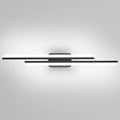 Ralbay 40" LED Black Vanity Light 40W Frosted Aluminum Modern LED Black Bathroom Vanity Light Fixtures Over Long Mirror LED Modern Bath Lighting 6000K White Light